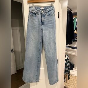 Good American Light Wash Wide-Leg Jeans